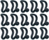 50 Pcs Mini Cascading Hanger Connection Hook for Clothes Velvet Hanger(Black)...