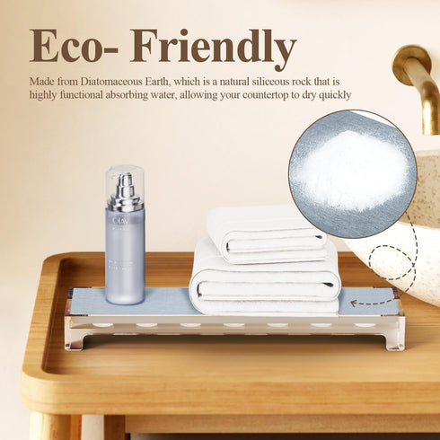 Sink Caddy, 20% ?????????? ???????? Instant Dry Sink Organizer Sponge Holder Kitchen Bathroom Countertop Fast Drying Rack Counter Tray Water Absor...