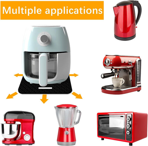 6 PCS Heat Resistant Mat with Sliding Function for Air Fryer Mat,12 * 14in Countertop Protector Mat Coffee Maker Mat and Oven,Suitable for most ki...