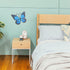LIOOBO Large Metal Butterfly Wall Art Outdoor Decor 3D Butterflies Wall Sculpture Hanging Decor for Home Yard Patio Garden Decoration Blue...