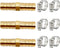 3pcs 3/8"(10mm) Hose Repair Kit Hose Connector Barb Splicer Mender Hose Brass Barb Fitting Watertight Straight Hose Barb Connector with 6pcs Stain...