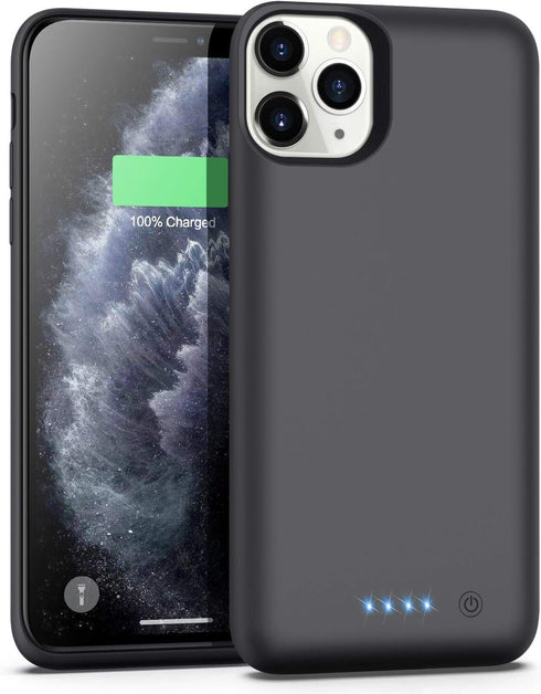 7800mAh Battery Case for iPhone 11 Pro Max - Extended Portable Charging Pack, 6.5-inch Waterproof, Black...