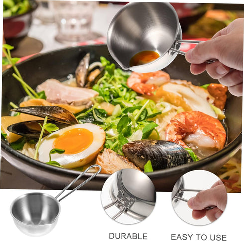 Pour Oil Small Pot Steaming Pot Steel Pot Sauce Pan Saucepan Metal Pot Stainless Steel Cookware Pot Steamer Non Stick Pot Pouring Pot Oil Pots for...