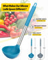 Pack of 2 Ladle Spoon,Silicone Large Spoon for Soup,Non Stick Kitchen Utensils with High Heat Resistant,BPA Free Perfect Kitchen Tools for Cooking...