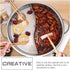 Hemoton Hotpot Pot Hot Pot with Divider Stainless Steel Hot Pot Divided Hot Pot Pan Household Hot Pot Stock Pot Two-Flavor Hot Pot...