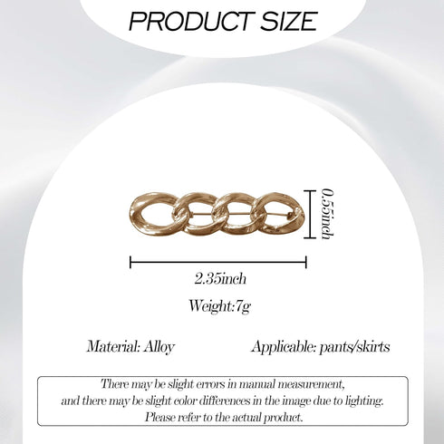 4 Sets Adjustable Jeans Button, No Need to Sew Detachable Button Pins, Perfect Fit Detachable Instant Button. (Golden Circle)...