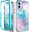 Compatible for iPhone 12/12 Pro Case Built with Screen Protector, Lightweight and Stylish Full Body Shockproof Protective Rugged TPU Case for Appl...