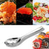 AOOSY Small Slotted Spoons,Modern Stylish Thick Heavy-weight Short handle Stainless Steel 10 Holes Durable Caviar Spoon for Soup Cereals Dips Curr...