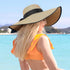 Beach Hats for Women, Wide Brim Sun Straw Hat for Women, Sun Hat UPF 50+ UV Protection...