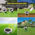 Aogist Solar Ground Lights, 8 LED Garden Lights Patio Disk Lights In-Ground Outdoor Landscape Lighting for Lawn Patio Pathway Yard Deck Walkway (W...