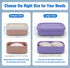 Compact Leakproof Travel Soap Case, Silicone Travel Soap Container, Portable Soap Box with Drainage Layer, Shatterproof Soap Holder for Bathroom, ...