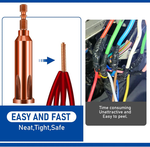 Universal Wire Twisting Tool Cable Wire Stripper and Twister Wire Twister Tool For Drill Electrical Wire Stripping Tool for Stripping and Twisting...