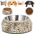 Pet Feeding Bowl, 14cm/5.5in Stainless Steel Dog Bowls Double Wall Dog Food and Water Bowl with Rubber Base for Small Medium Sized Dogs or Cats(S)...