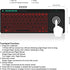 Rii K18 Plus Wireless 3-LED Color Backlit Multimedia Keyboard with Multi-Touch Big Size Trackpad,Rechargable Keyboard for Android TV Box,PC,Smart ...