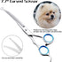 Professional Dog Grooming Scissors with Safety Round Tips, 5 in 1 Dog Grooming Scissors Kit, 4CR Stainless Steel Professional Pet Grooming Shears ...