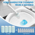 Disposable Toilet Brush Handle with 32 Count Toilet Refills, Disposable Toilet Bowl Brush & Upgraded Toilet Bowl Refill Pads for Bathroom and Toil...
