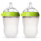 Comotomo Baby Bottle Double Pack, Green, 8oz...