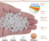 8mm Natural Matte White Jade Round Gemstone Frosted 100Pcs Bulk Loose Beads for Jewelry Making Bracelet with Stretch Beading Cord LPBeads...