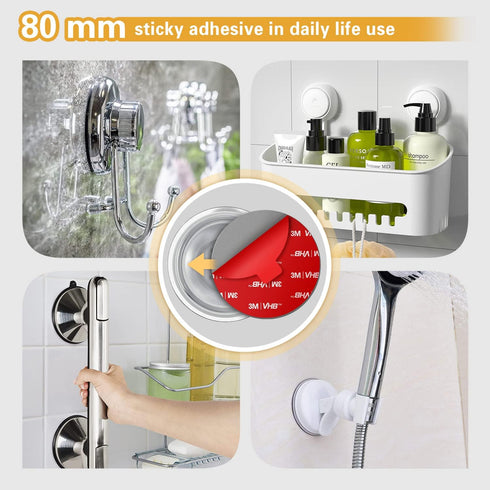 3M VHB Sticky Adhesive Replacement, 4pcs 3.15" Circle Double Sided Pads Gule for Dashboard/Windshield Suction Cup Phone Holder, 4pcs 23mm Round St...
