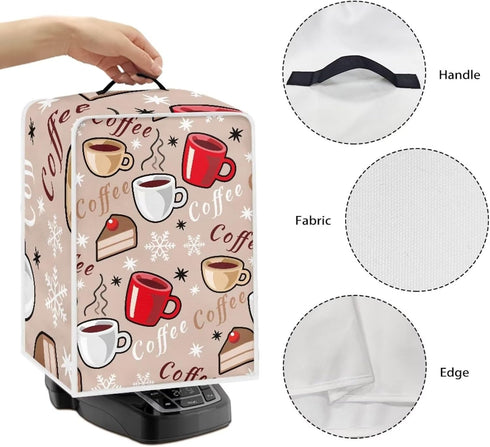 Coffee Cup Coffee Machine Covers Dust Resistant Protective Covers for Coffee Makers Blender Mixer Juice Machine Dust Proof Washable Covers...