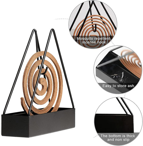 Mosquito Coil Holder, Iron Mosquito Coil Holder (Triangle)...