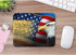Beabes American Flag Eagle Mouse Pad Non-Slip Natural Rubber Base, 9.5X7.9 Inch Cool Bald Eagle USA Flag Computer Mousepad Mouse Pads for Computer...