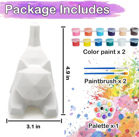 Goodyking Paint Your Own Lie Cat Lamp Kit, DIY Cat Crafts Night Light, Arts & Crafts for Kids Ages 8-12, Painting Kit for Girls Boys Age 4 5 6 7 8...