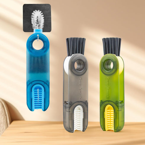 3 in 1 Multifunctional Cleaning Brush, Grand Kitchen 3 in 1 Cleaning Brush, Multi Functional Cleaning Brush, Cup Lid Cleaning Brush, Water Bottle ...