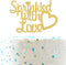 Sprinkled With Love Cake Topper for Welcome Baby, Hello World,Gender Reveal Baby Shower Party Decorations ? Double Sided Gold Glitter ?...