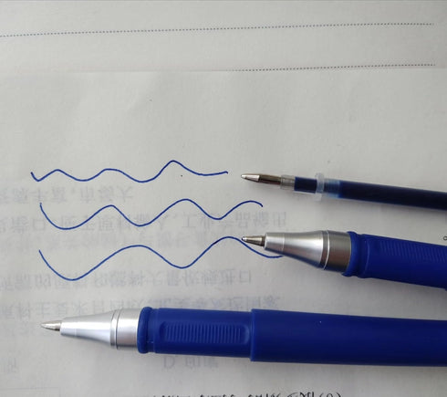 20 Pcs Gel Blue Pens,0.5mm Gel Ink Pens,Blue Barrel,Premium Blue Ink and Comfort Grip For Note Taking Office School Supply.(Blue ink)...