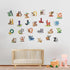 DEKOSH Alphabet Wall Decals - Colorful ABC Wall Stickers for Kindergarten, Playroom & Baby Nursery...