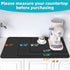 PoYang Coffee Mat: Coffee Bar Mat with Rubber Backed, 12" X 17" Hide Stains Coffee Maker Mat for Countertops, Coffee Matt for Counter, Coffee Bar ...