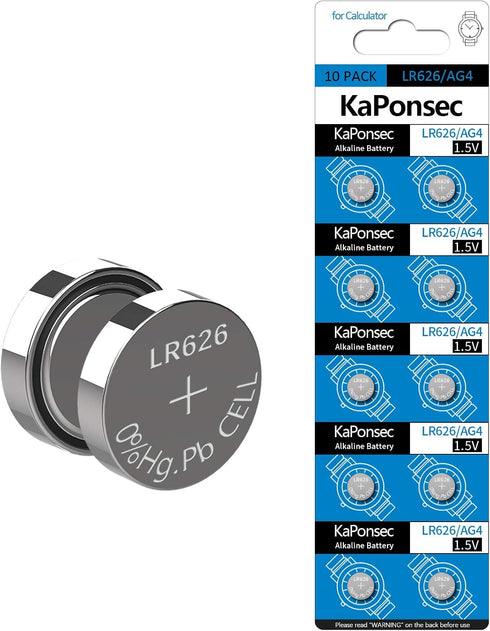 10 Pack SR626SW AG4 Equivalent 377S 377 LR626 1.5V Button Cell Watch Battery Replacement...