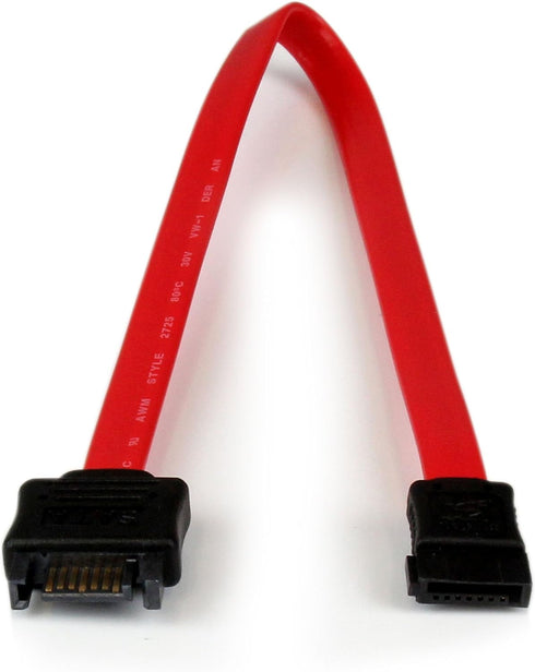 StarTech.com 0.3m SATA Extension Cable - 30cm 7 pin SATA Extension - 7 pin SATA Extension Cable - 7 pin SATA Extension cord, Red, 1 Count (Pack of...