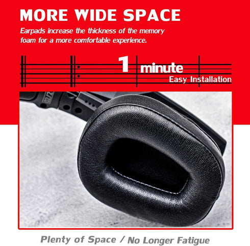 Ear Pads Compatible with B450-XT B550-XT Headset I with Microphone Foam (Protein Leather)...