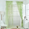 Ufurty 2 Pieces Willow Window Curtain Voile Tulle Room Salix Leaf Sheer Gauze Panel Drapes Green Color for Living Room, Bedroom, Balcony...