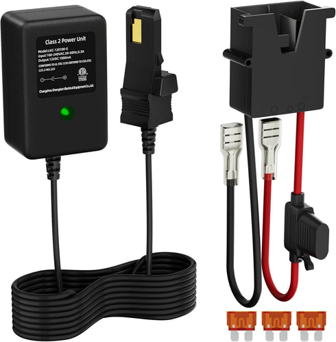 Power Wheel Charger 12 Volt with 12 AWG Wire Harness Connector for 12V Power Wheel Fisher Price Battery Power Wheel Ride-on Toys......