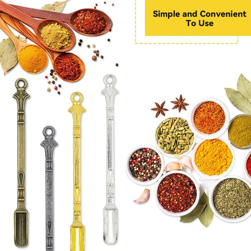 10 PCS Shovel Mini Spoon Alloy Tableware Charm Kitchen Pendant Spoon Tiny Shovel Spoon for Necklace DIY Craft Jewelry Making Keychain...