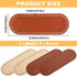 6 Pcs PU Leather Bag Bottom Shaper with Holes for DIY Bag Crochet, Atarvana Oval Bag Bottom Shaper Pads 12x4 Inch for DIY Purse Shoulder Bag Handb...