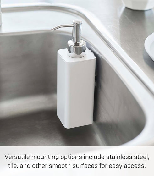 Tower Self Adhesive Kitchen Soap Dispener, Wall Or Sink Mounted Pump Dispenser for Hand Or Dish Soap - Abs Plastic...