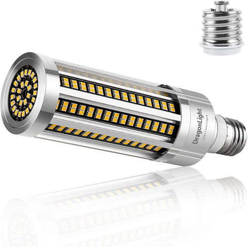 DragonLight 25W Corn LED Light Bulb Fanless(250 Watt Equivalent) E26/E39 Large Mogul Base LED Lamp 3000K Warm White 3,000LM...