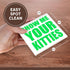 3dRose CST_163933_3 Show Me Your Kitties, Lime Green Ceramic Tile Coasters, Set of 4...