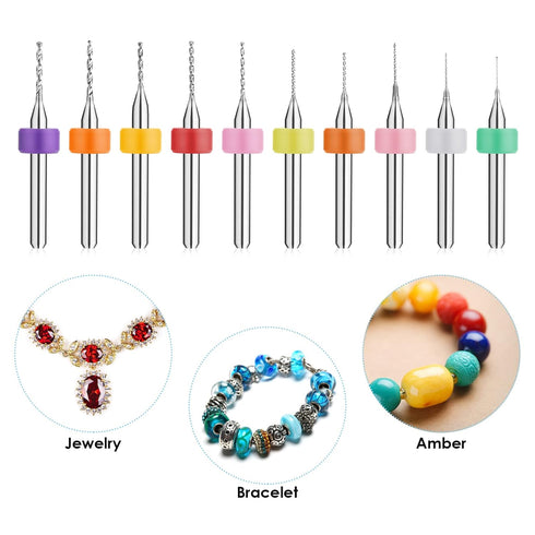 20 Pcs Micro Drill Bit Set 0.3-1.2mm Micro Drill Bits Tungsten Steel PCB Print Circuit Board Flute CNC Router Bits Shank for Rough Stone Jewelry P...