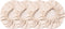 4 - Pack Linen Bowl Cover Reusable 100% Cotton ~ Elastic Stretch Machine Washable Organic Bowl Cover Lids for Food, Fruits, Leftover (Fits upto 5....