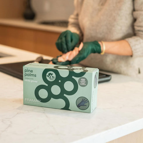 FRAMAR Green Gloves Disposable Latex Free – Heavy Duty Nitrile Gloves Medium, Disposable Gloves Medium Nitrile Gloves, Tattoo Gloves, Guantes Dese...