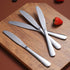 Berglander Dinner Knives Set Of 6, Stainless Steel Shiny Mirror Dinner Knife, Butter Knife Spreader Table Knives Sturdy And Dishwasher Safe...