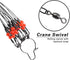Saltwater Fishing Wire Leader Fishing Leaders with Swivels Snaps Stainless Steel Sulf Fishing Rigs Fishing Gear Tackles for Lures Bait Hooks...