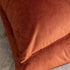Set of 2 Comfortable Velvet Throw Pillow Cases Decorative Solid Cushion Covers for Sofa Couch and Bed - 18"x18", Rust...