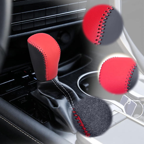 Compatible with DIY Genuine Leather Gear Shift Knob Cover Interior Accessories Protective Cover Decoration for Lexus ES 300h/350 GS 300 is NX 300h...