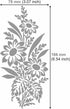 Aleks Melnyk No.273 Metal Stencil, Sunflower in a bouquet with wildflowers, Leaf Blossom, Small Stencil, 1 PC, Template for Wood Burning, Engravin...